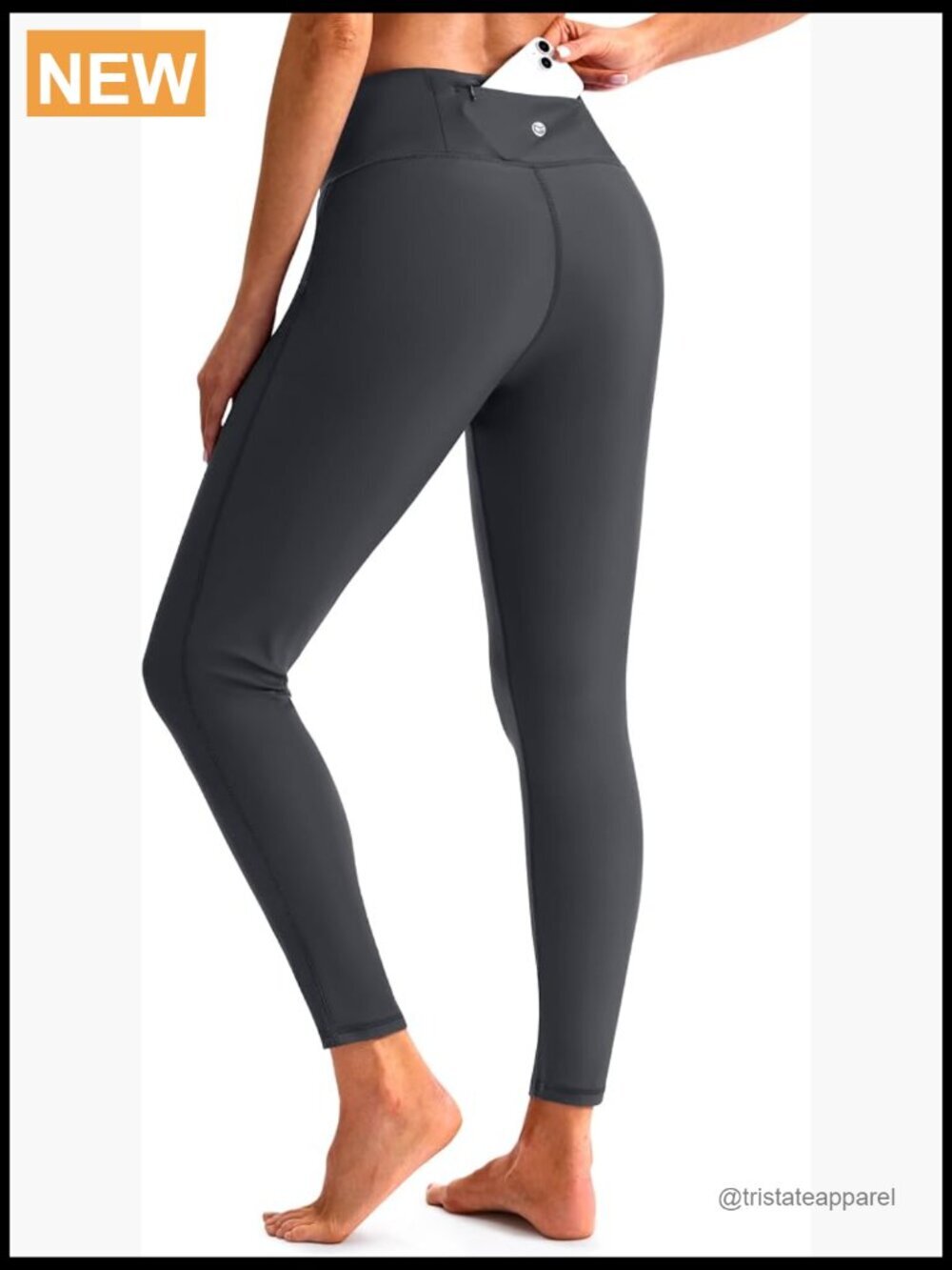 UPF 50+ Swim Pants with Zipper Pocket High Waisted Quick Dry Long Rash Guard